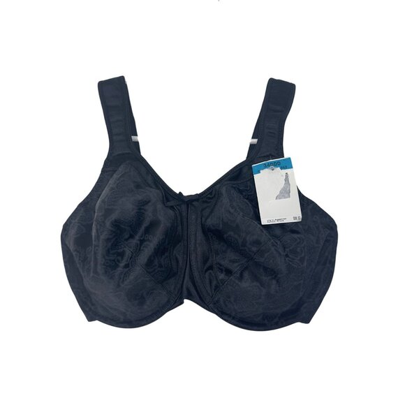 Bali Womens Satin Floral Double Support Minimizer Bra Size 34DDD Comfy Strap - Picture 9 of 9